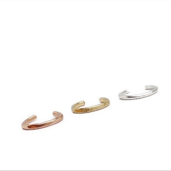 🌸NIB Handmade Tri-Color Ear Cuff Set🌸 - Picture 3 of 4